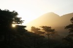韓国岳の夜明け