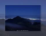 月夜の霧島連山